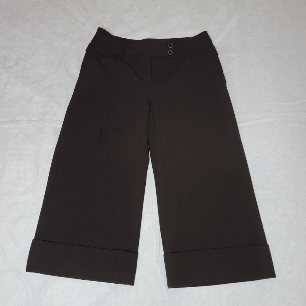 ANN TAYLOR brown dress capri pants